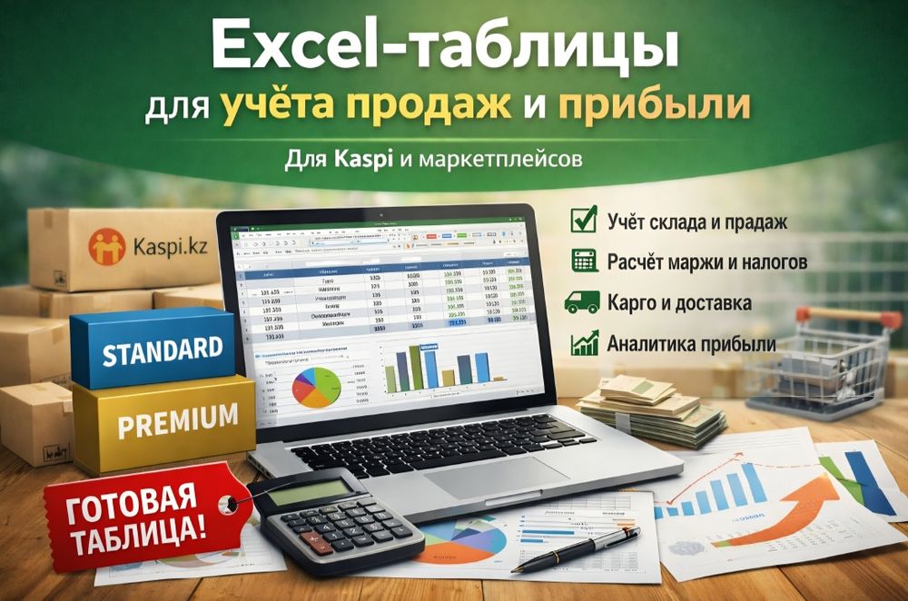 Excel-таблица для автоматического учёта и расчётов (бизнес)