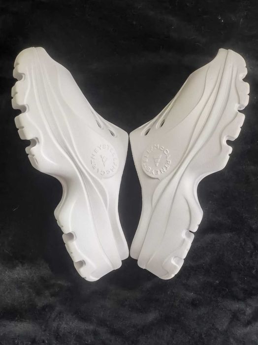 Flip-flops dama papuci albi slapi Adidas by Stella McCartney