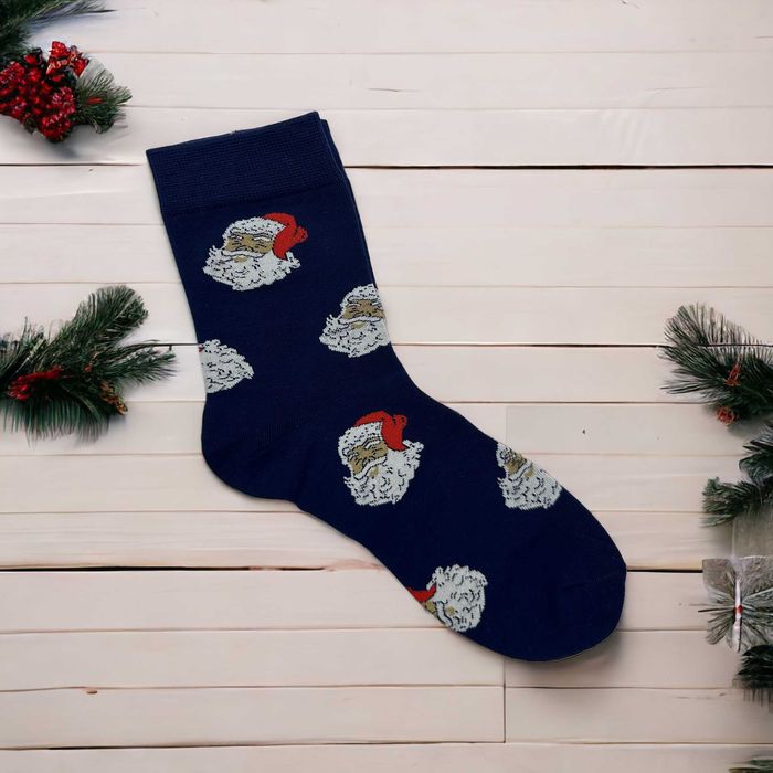 Sosete din bumbac cu decoratiuni de Craciun, unisex, 39-42 EU/43-46 EU