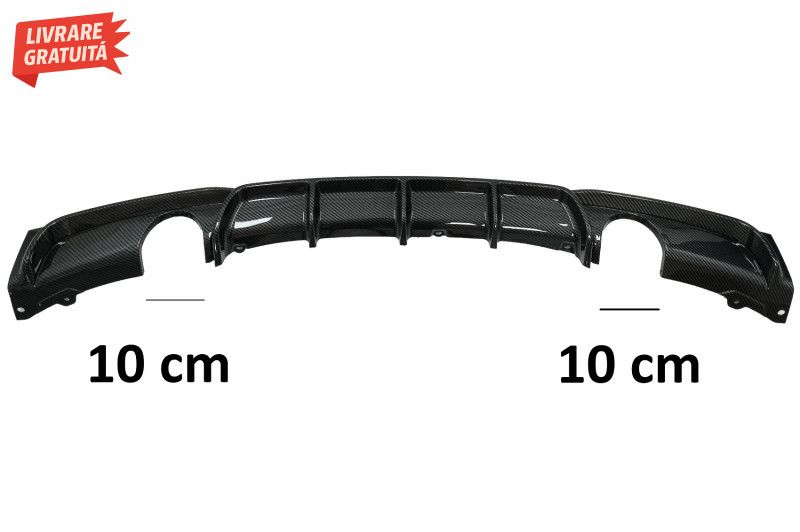 Prelungire Bara Fata si Difuzor Bara Spate cu Evacuare Dubla BMW Seria