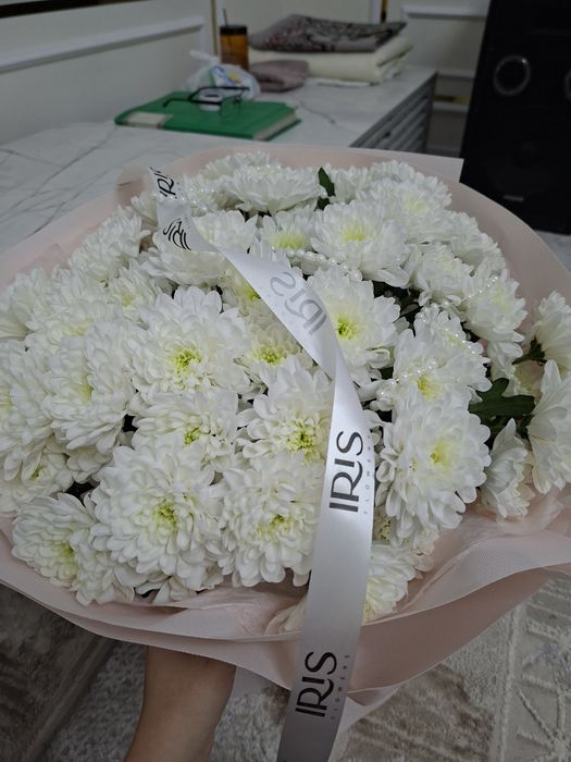 Нежные букет из хризантем