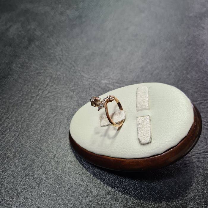 Кольцо Золотое с Бриллиантами Розочка СССР