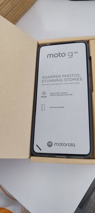 Смартфон  Motorola G05 син
