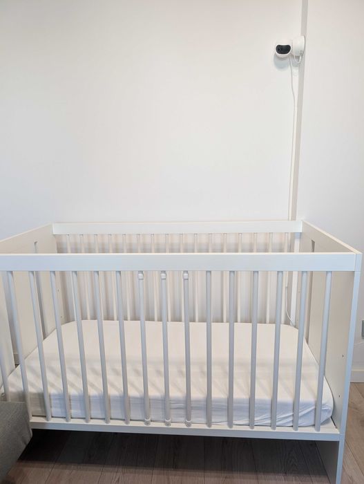 Patut lemn cosleeping + saltea cocos inclusa