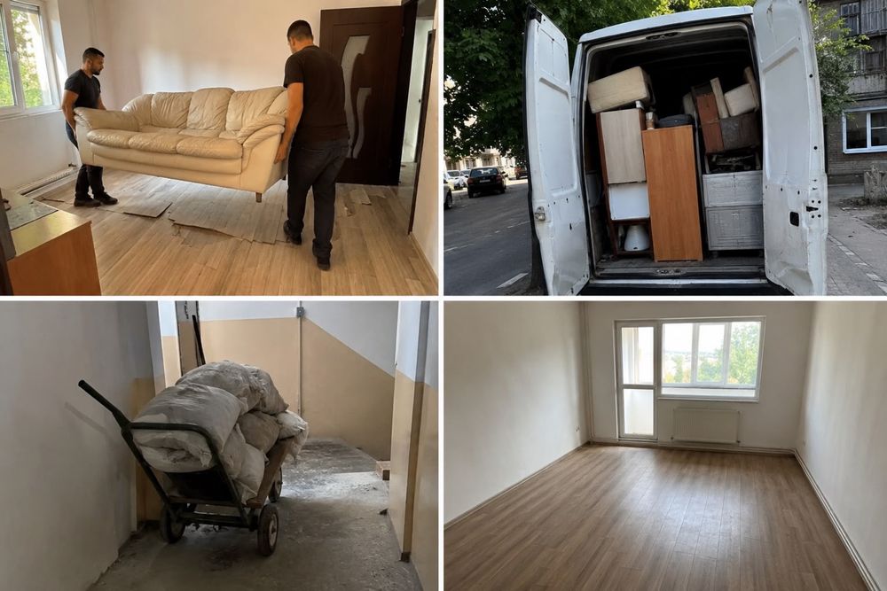 Debarasări Apartamente: Mobilă Veche și Moloz | Transport Deșeuri Demolari