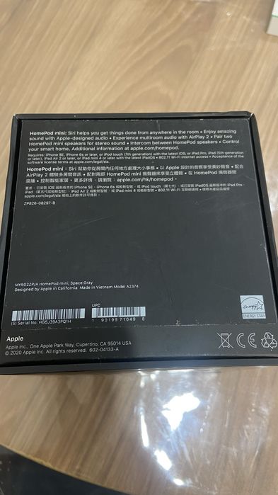 Умная аудиоколонка HomePod mini