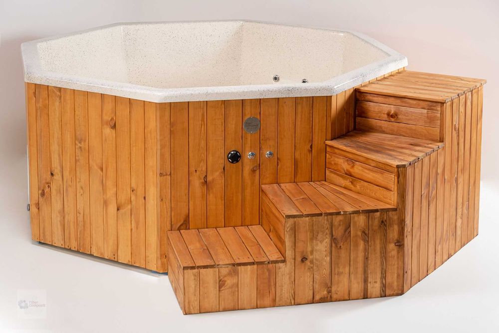 Ciubar din fibră de sticlă cu hidromasaj