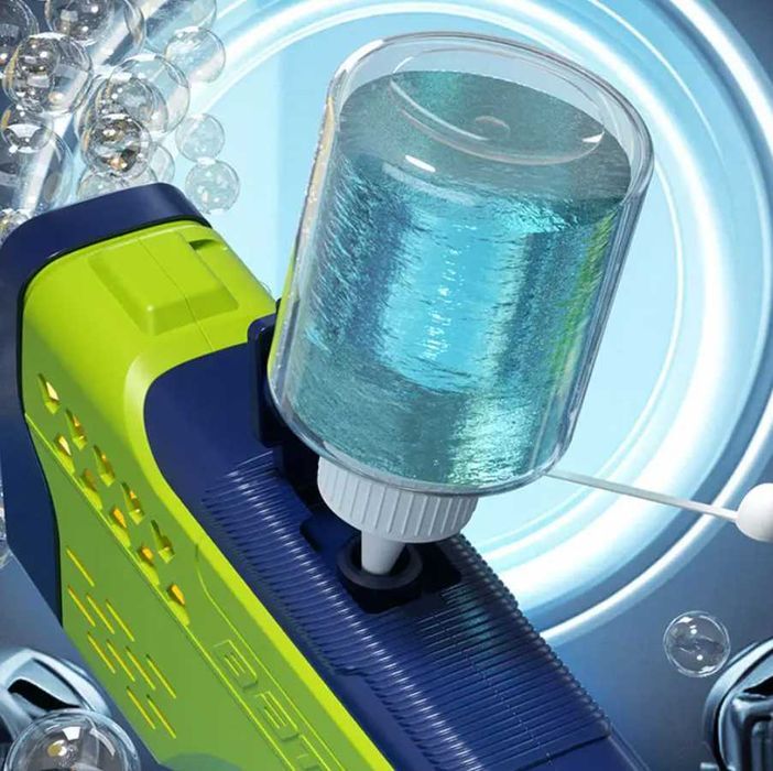 Mega Pistol cu Baloane de Sapun, Model Dublu cu 20 Orificii, Rezervor