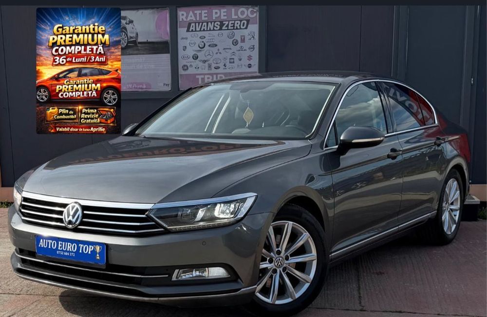 Volkswagen Passat Garantie3ani+plin⛽️combustibil+revizie+(oferta aprilie)