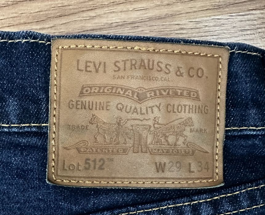 Джинсы Levi’s 512 original W29/L34
