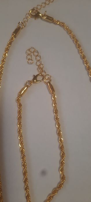 Set placat cu aur 18 k nou