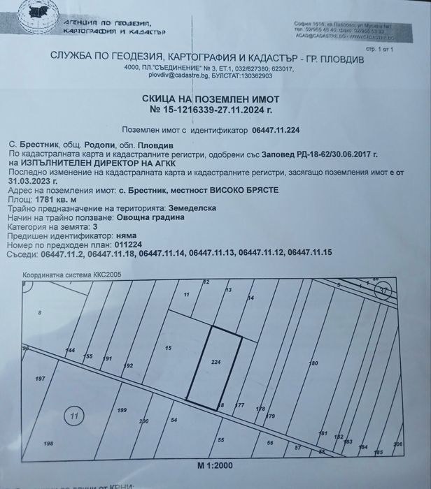 Земеделска земя в с. Брестник