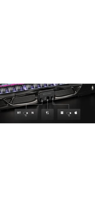 Tastatura Mecanica GravaStar Mercury V75 Pro, Gaming, ANSI US, USB-C cu fir, Switch Magnetic, Cyberpunk