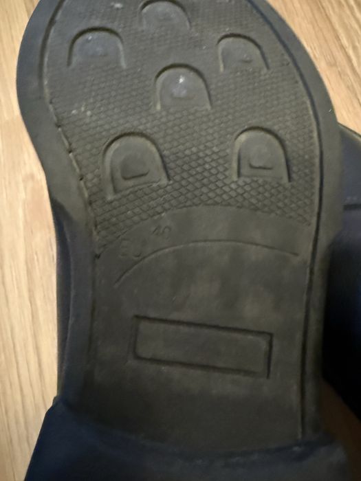 Ghete casual / echitatie din piele negra