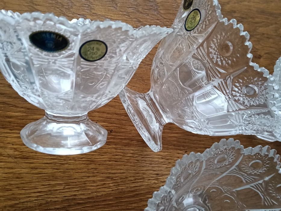 Set 6 cupe de cristal