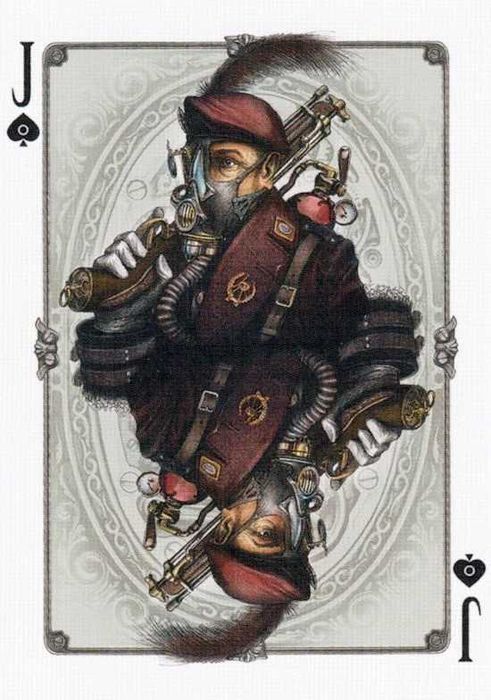 Коллекционные игральные карты Art of Steampunk, размер 7х12см
