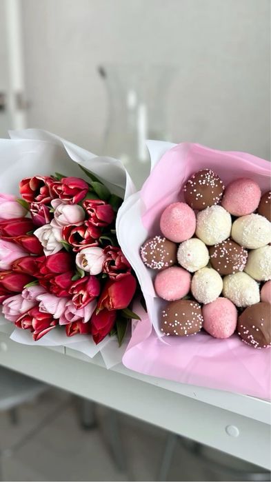 Букет тюльпан Астана 8 марта предзаказ