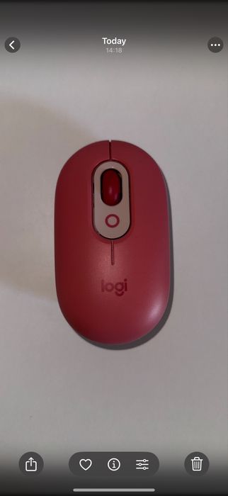 Мишка Logitech Pop Mouse Pink Bluetooth