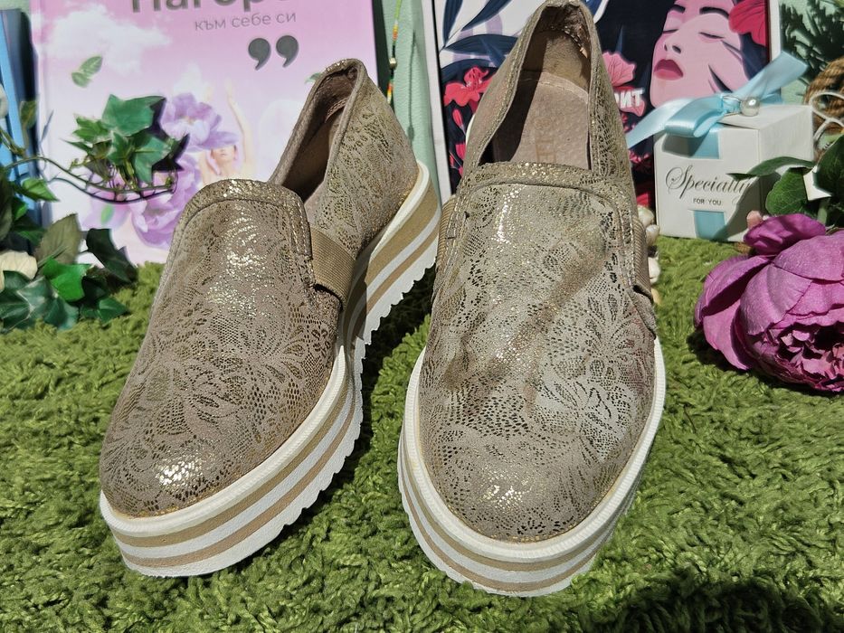 Leone обувки в златисто N38
