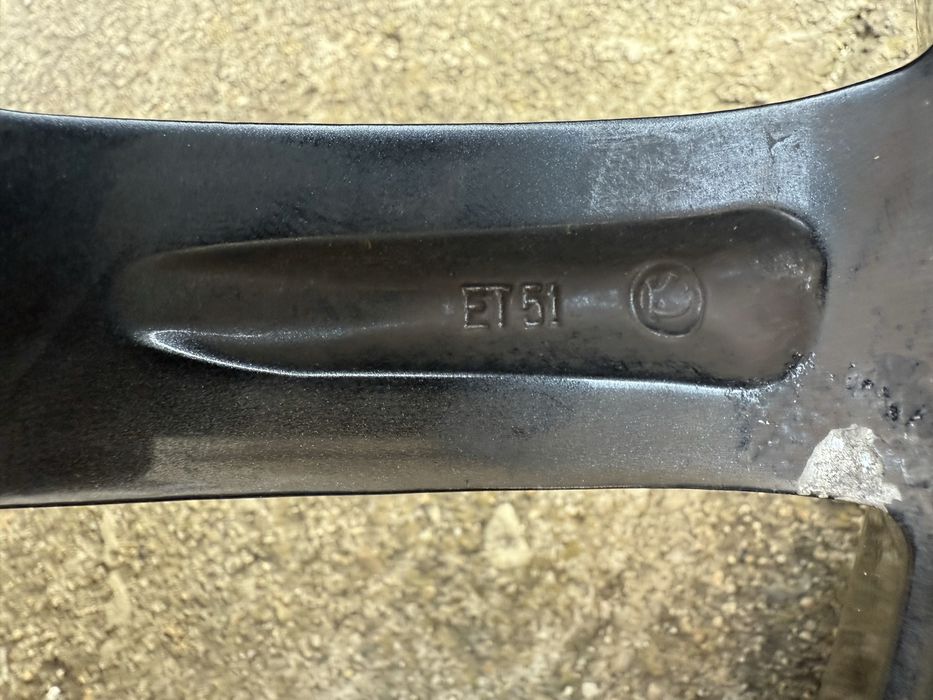 Jante Skoda Octavia Vrs/Rs Black OEM model gemini 7,5x18et51 cu cauc