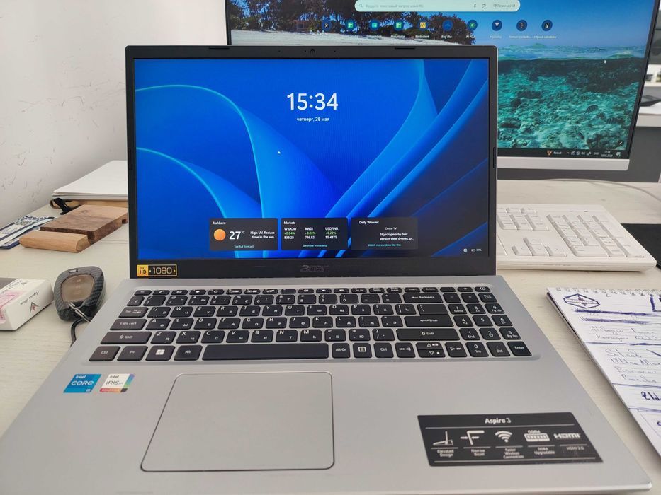 Notebook ACER core 5  8/512