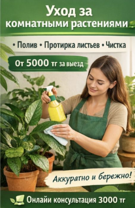 Уход за комнатными растениями