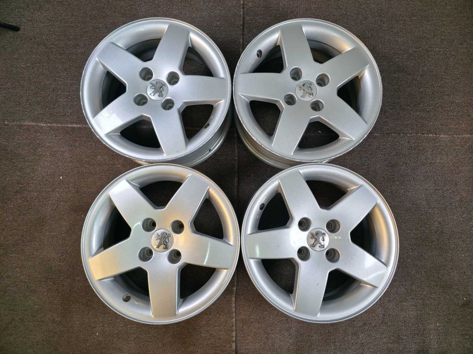 4 Jante Aliaj 4x108 15'' OEM Peugeot 207 208 308 - Citroen 6J ET 23 - CA NOI !