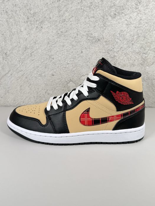 Jordan 1 Mid SE Tartan Swoosh