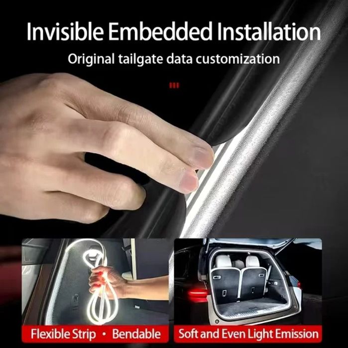 Banda LED Auto Portbagaj 4 m sau 5 m Lumina Rece 6000K