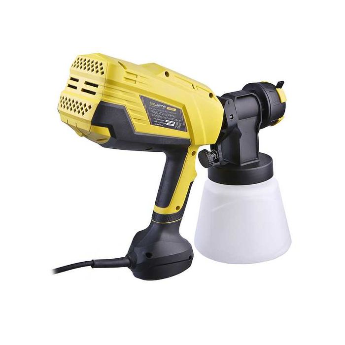 Краскопульт электрический 1 литр бачок.  Hanskonner 750Вт, 120лт.мин