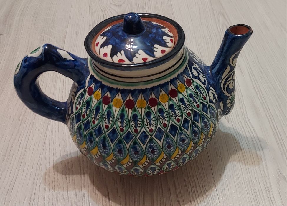 Узбекский Табақ, пиалки и чайник