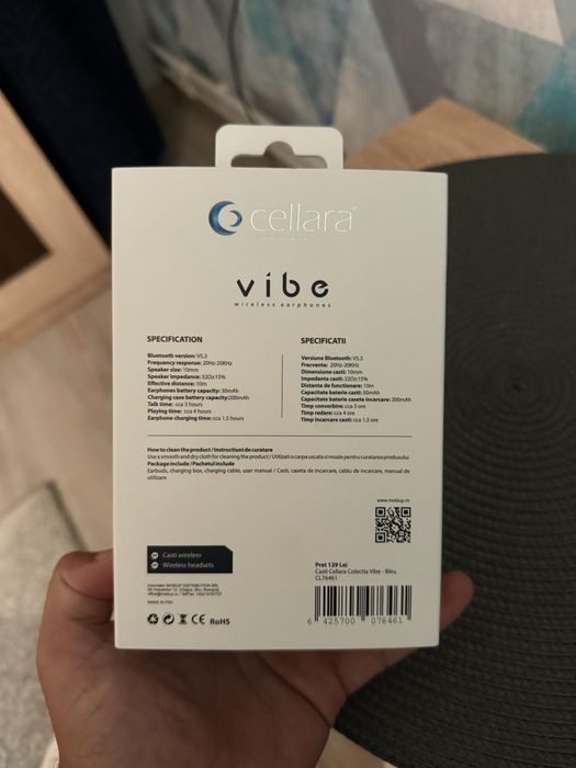 Casti earbuds Cellara Vibe