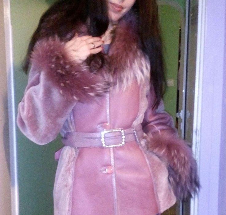 Палто естествена кожа лисица