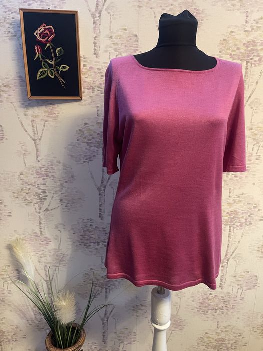 Tricou dama elegant din matase + lana Lecomte marimea XL