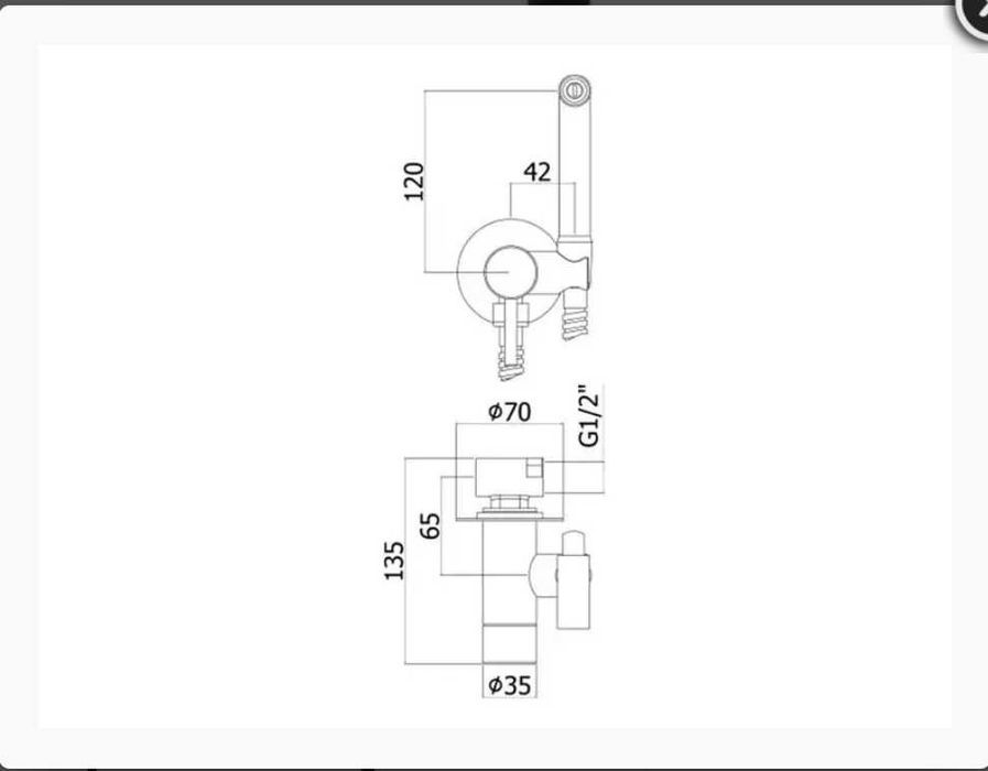 Хигиенен душ Tweet Round Mix - Paffoni