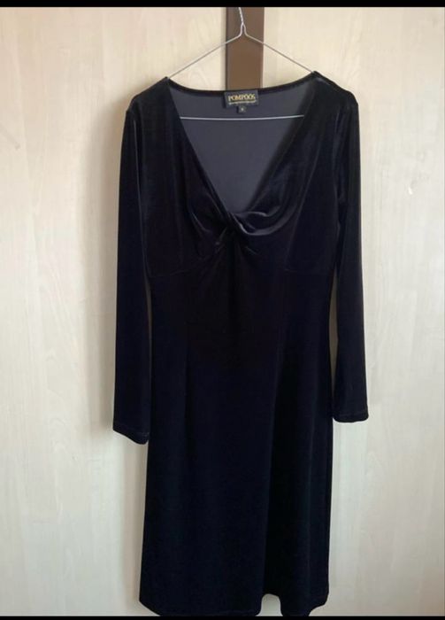 Rochie designer Harald Glöökckler, catifea neagra, eleganta, marimea M