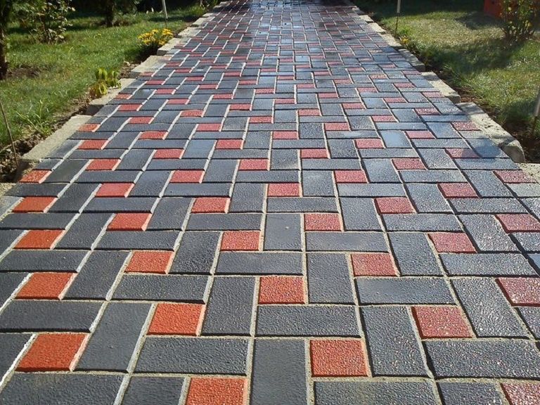 Укладка брусчатки поребрик и бордюр