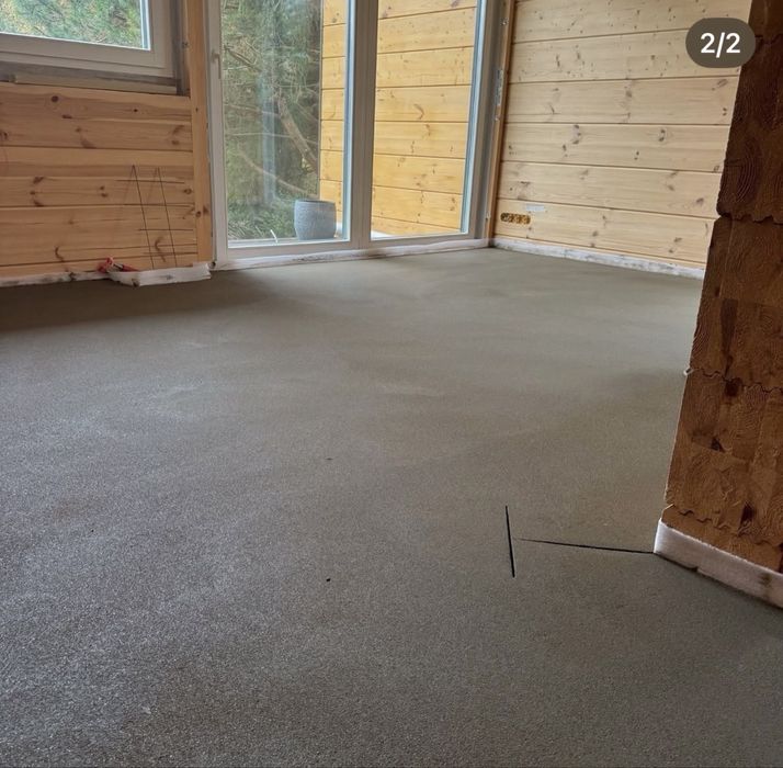 Стяжка пола полусухой