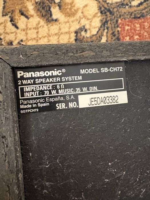 Колонки Panasonic