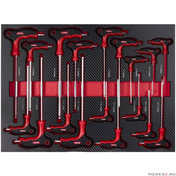 Dulap scule complet, pe roti, 7 sertare, 299 piese, Kraft