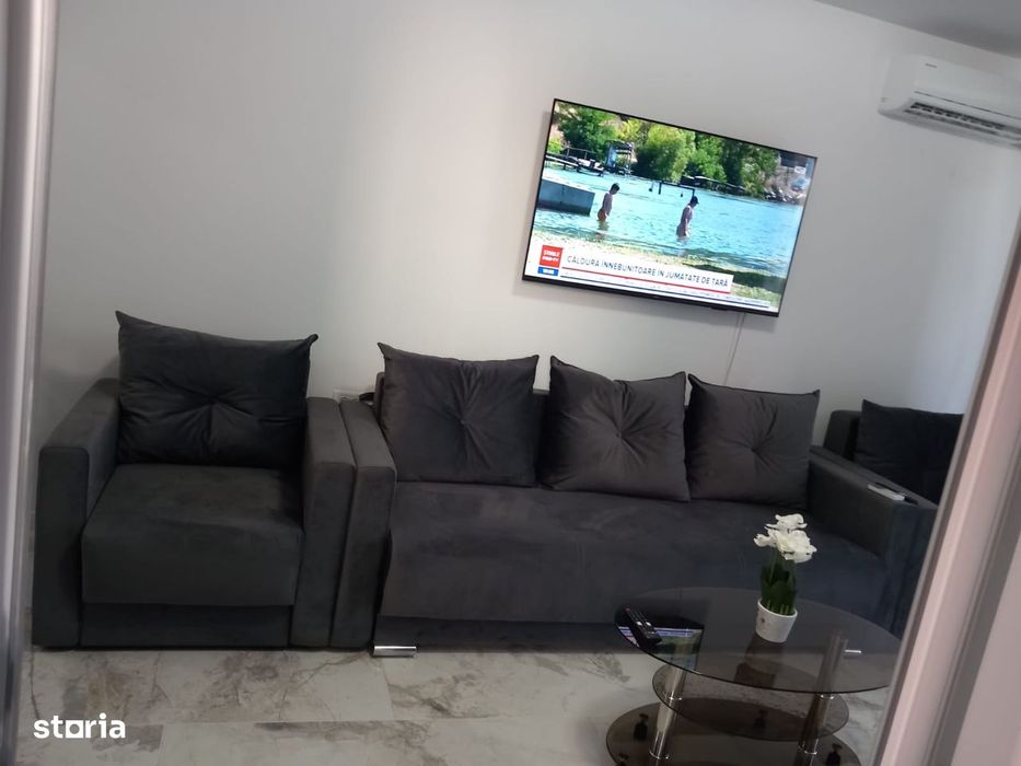 Mamaia Nord - Garsoniera decomandata mobilata-utilata, parcare -300e