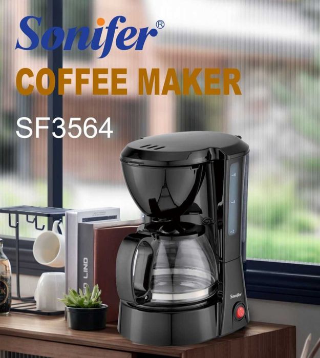 Капельная ковеварка кофемашина coffee американо латте Sonifer sf-3564