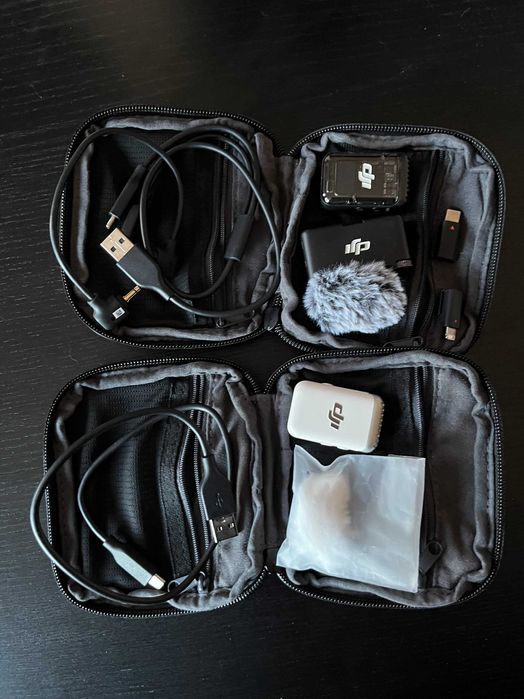 DJI Mic 2 Wireless Lavalier 2 Transmițătoare (Alb + Negru) + Receiver