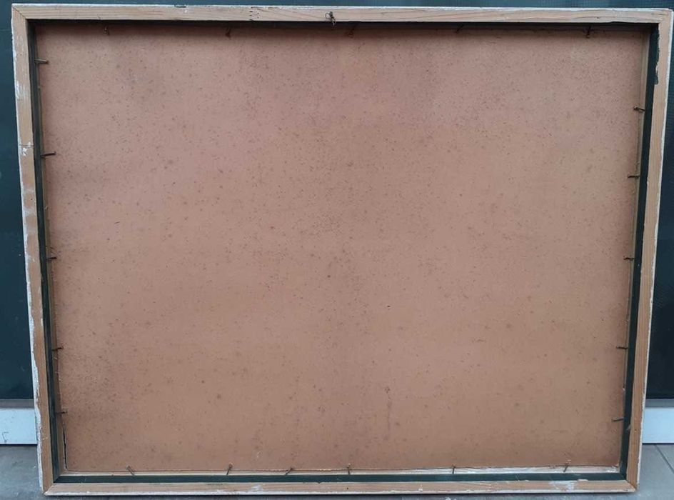 Tablou vechi -  cai - semnat CM ( Corneliu Michailescu)