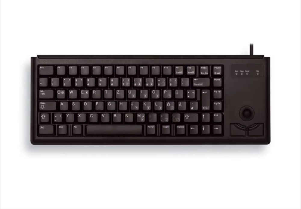 Tastatura mecanica cherry cu trackball, vezi link