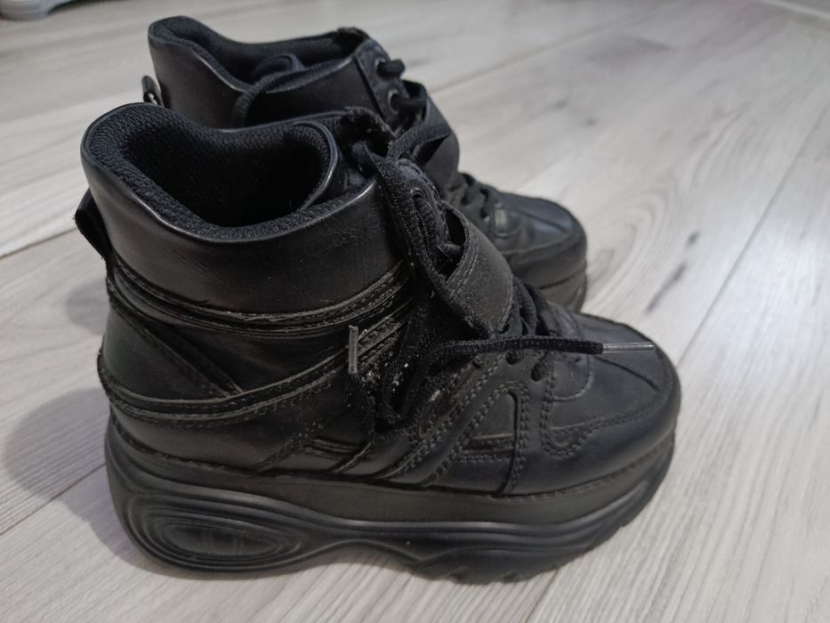 Adidași ghete înalte negre Rock Punk Goth Altercore mărimea 38