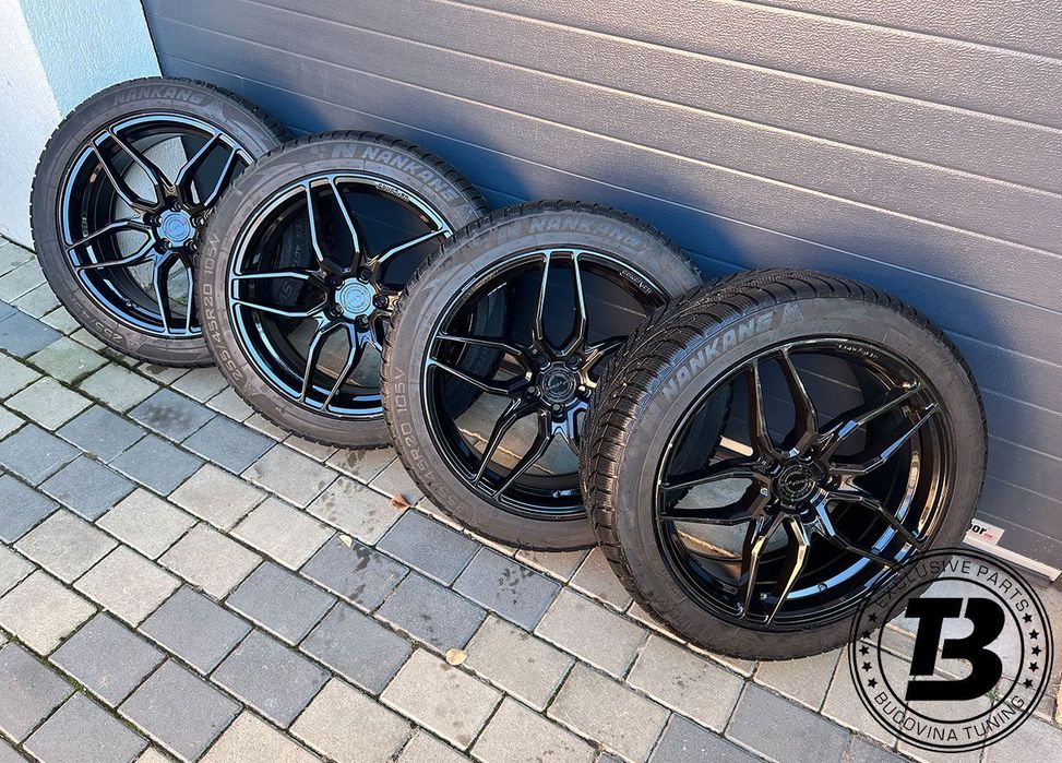 Set Jante Aliaj Concaver CVR3 R20 5X112 cu Anvelope Iarna 255/45/20