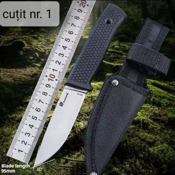 Vând cuțit pentru activități outdoor (drumeții,  camping, etc)