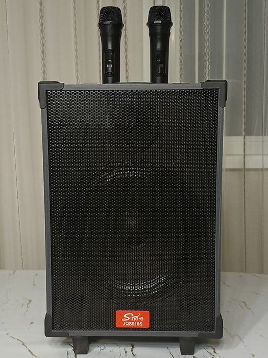 Караоке колонка с микрофонами