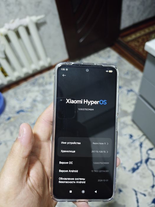 Redmi note 11 global 128 gigabyte ideal holati